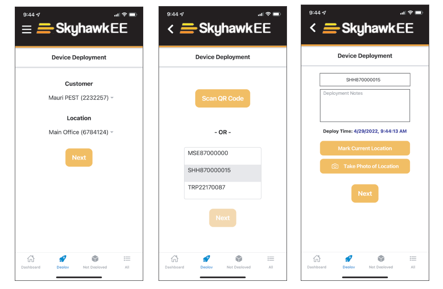 Enterprise Work-flow Skyhawk Enterprise Mobile App Workflow