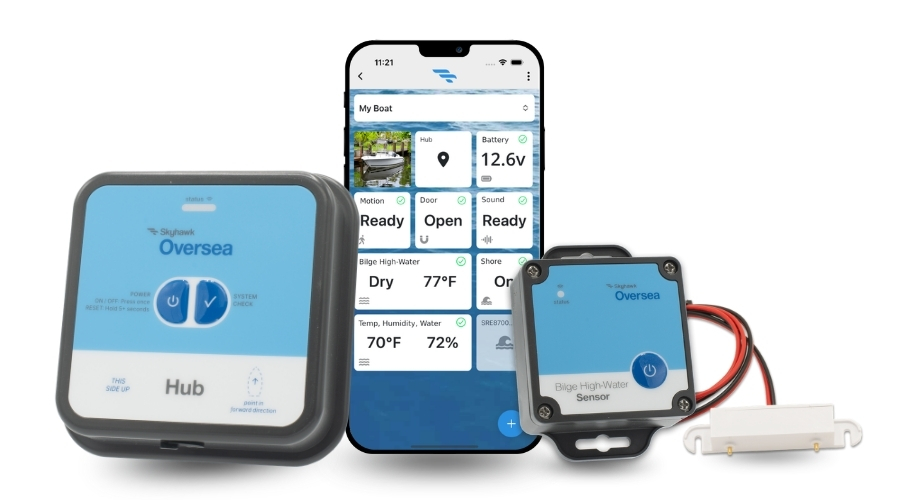 oversea hub, app and sensors